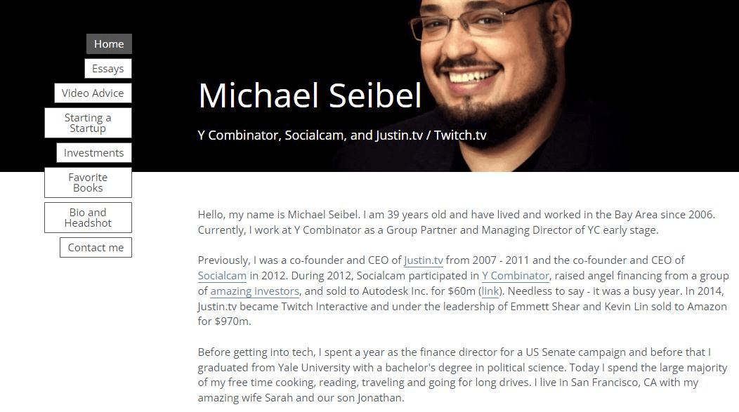 null Michael Seibel website